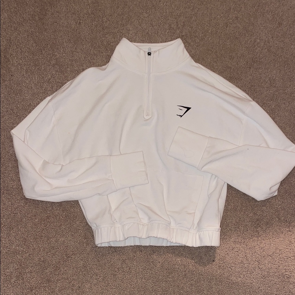 Gymshark Cropped Quarter-Zip Sweatshirt